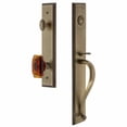 thumbnail image 5 of Grandeur Carsgrbca_Esetd_Na Carre Solid Brass Rose Dummy Full Plate "S" Grip Handleset -, 5 of 5
