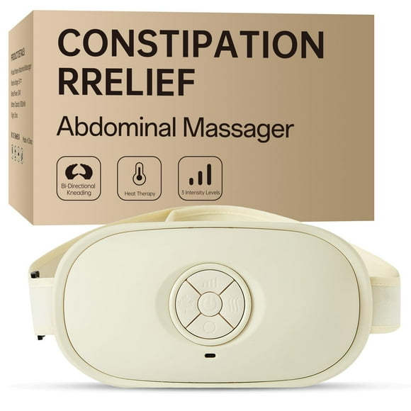 Gastrointestinal Relief Massager for Constipation, Bloating, Gas, Acid Reflux, Heartburn Relief, Stool Softener Abdominal Massager with Dynamic Kneading &amp; Heating, Recha