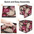 thumbnail image 4 of Peony Foldable Storage Baskets with Handle, 10.8"x10.5"x10.6" - Large Capacity Toy Box Storage Box, 4 of 6