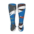 thumbnail image 6 of Kdxio Shark With Sunglasses and Lobste Funny Silky Novelty Funky Long Knee High Socks Soft 3D Print Cosplay Crazy Stockings for Men Women, 6 of 8