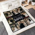 thumbnail image 5 of AISENIN Heart Personalized Blanket Memorial Gift 8 Photos Customized Blankets Throw Blanket for Family Lover Birthday Wedding Christmas, 5 of 5