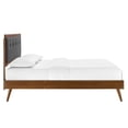 thumbnail image 4 of Pemberly Row Full Wood Platform Bed with Splayed Legs in Walnut/Charcoal, 4 of 4
