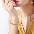 thumbnail image 4 of Fiudx Pulsera Love, Accesorio de Acero Inoxidable Condimento de Corazón, Joyería Elegante para Mujer, Regalo para Ocasiones Especiales, Artesanía de Precisión, Regalo de San Valentín, Disponible En T, 4 of 7