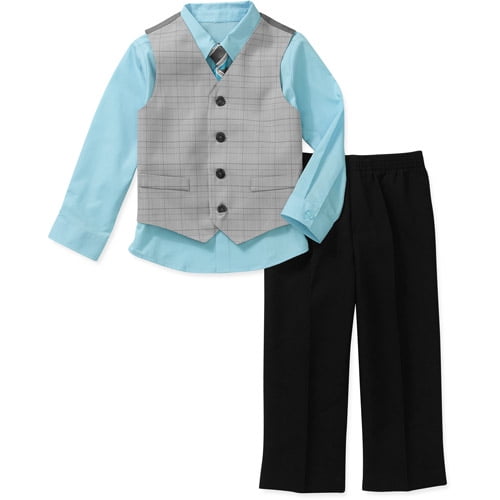 George Baby Toddler Boy 4-piece Vest Set - Walmart.com