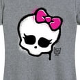 thumbnail image 3 of Monster High - Skull Graffiti - Women's Short Sleeve Graphic T-Shirt, 3 of 5