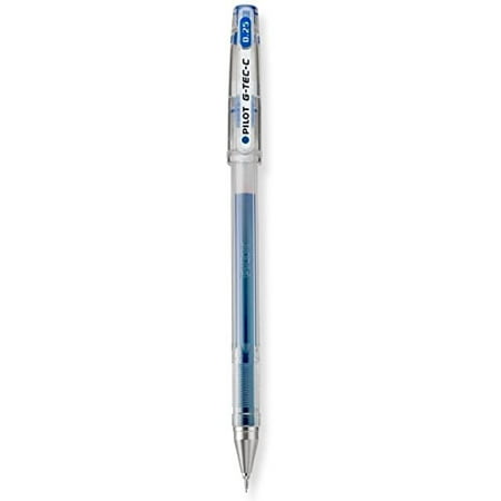 Pilot G-Tec-C Gel Rolling Ball Pens Blue, Hyper Fine Point, 4-COUNT (35486)