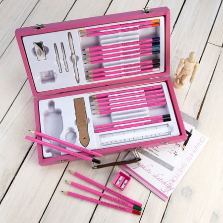 Royal & Langnickel Pink Art Artist Set For Beginners-Sketching & Drawing