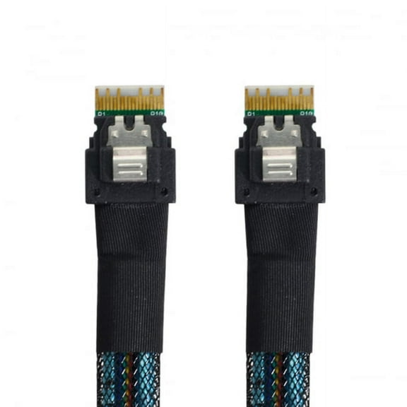 Chenyang CY PCI-E Slimline SAS 4.0 SFF-8654 4i 38pin Host to SFF-8654 Slim SAS Target Cable 50cm Cable