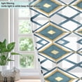 thumbnail image 4 of Yayeee Window Curtains Light Filtering 63"x52" Grommet Panel Pair Home Living Room Decor, Gold Geometric Pattern, 4 of 7