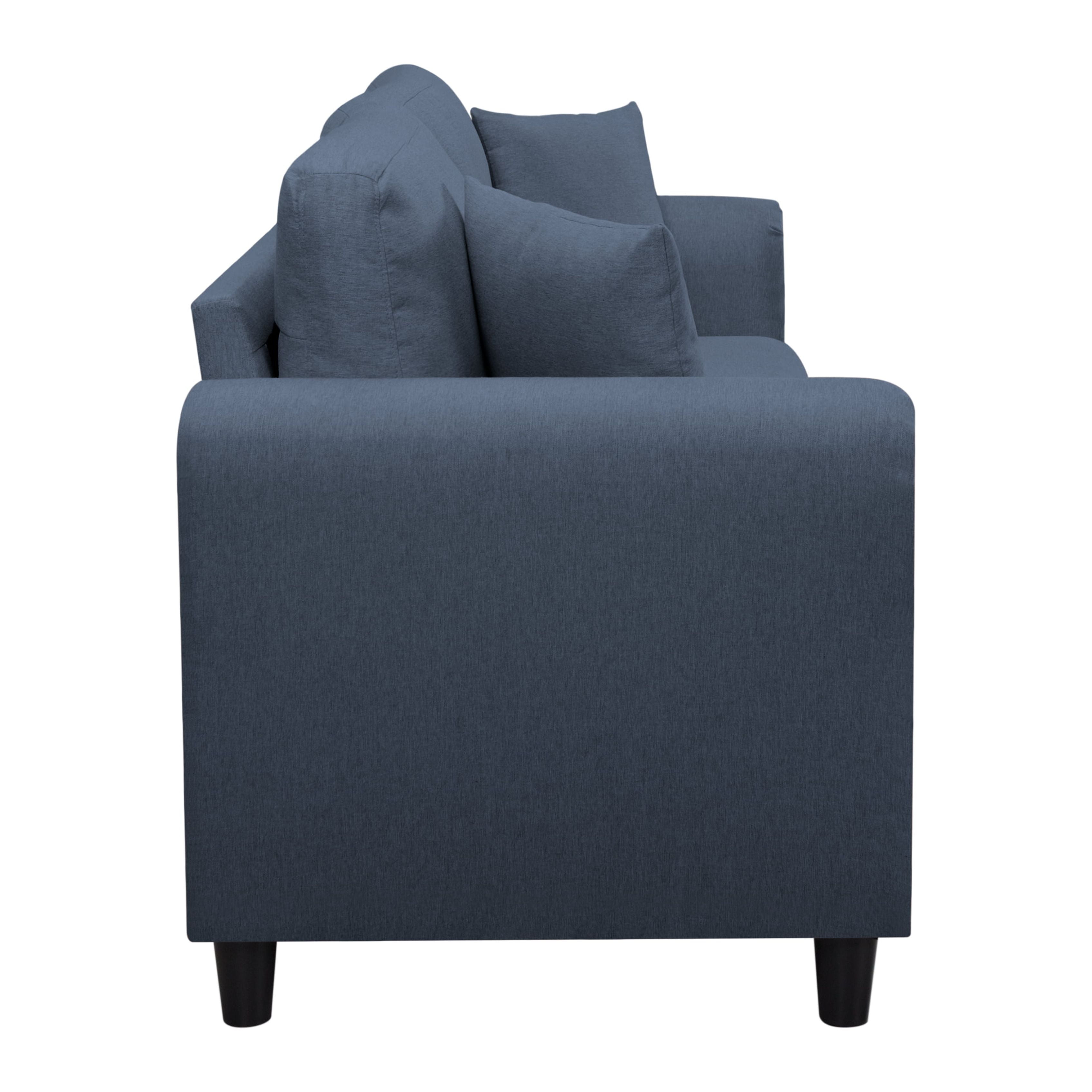 BSHTI 81.5 inch European Style Modern Sofa Couch,Minimalism Couches Sofa for Livingroom(Navy Blue)