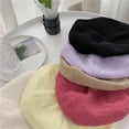 thumbnail image 5 of SikaFu Hats for Women Summer Thin Breathable Beret Simple Texture Beret Versatile Sweet Fashion Artist Hat 여름모자여자 берет Gorro, 5 of 6