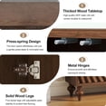 thumbnail image 6 of LKTART 59" Solid Wood Sideboard Buffet Cabinet with Storage, 4 Doors & 5 Wood Legs - Walnut, 6 of 6