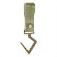 Gancho para suministros de campamento Gancho para llaves en forma de S de cuero PU para picnic Senderismo (Verde)
