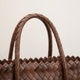thumbnail image 7 of Hsqqdc Faux Rattan Woven Tote Bag, Braided Handle Summer Beach Shopping Shoulder Bag, 7 of 7
