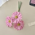 thumbnail image 4 of HCBY Artificial Gerbera Daisy Flowers for home decor, 3-piece silk flower bouquet with realistic petals, Multi-color options for wedding photography, Natural-looking fake flower arrangement, 4 of 7
