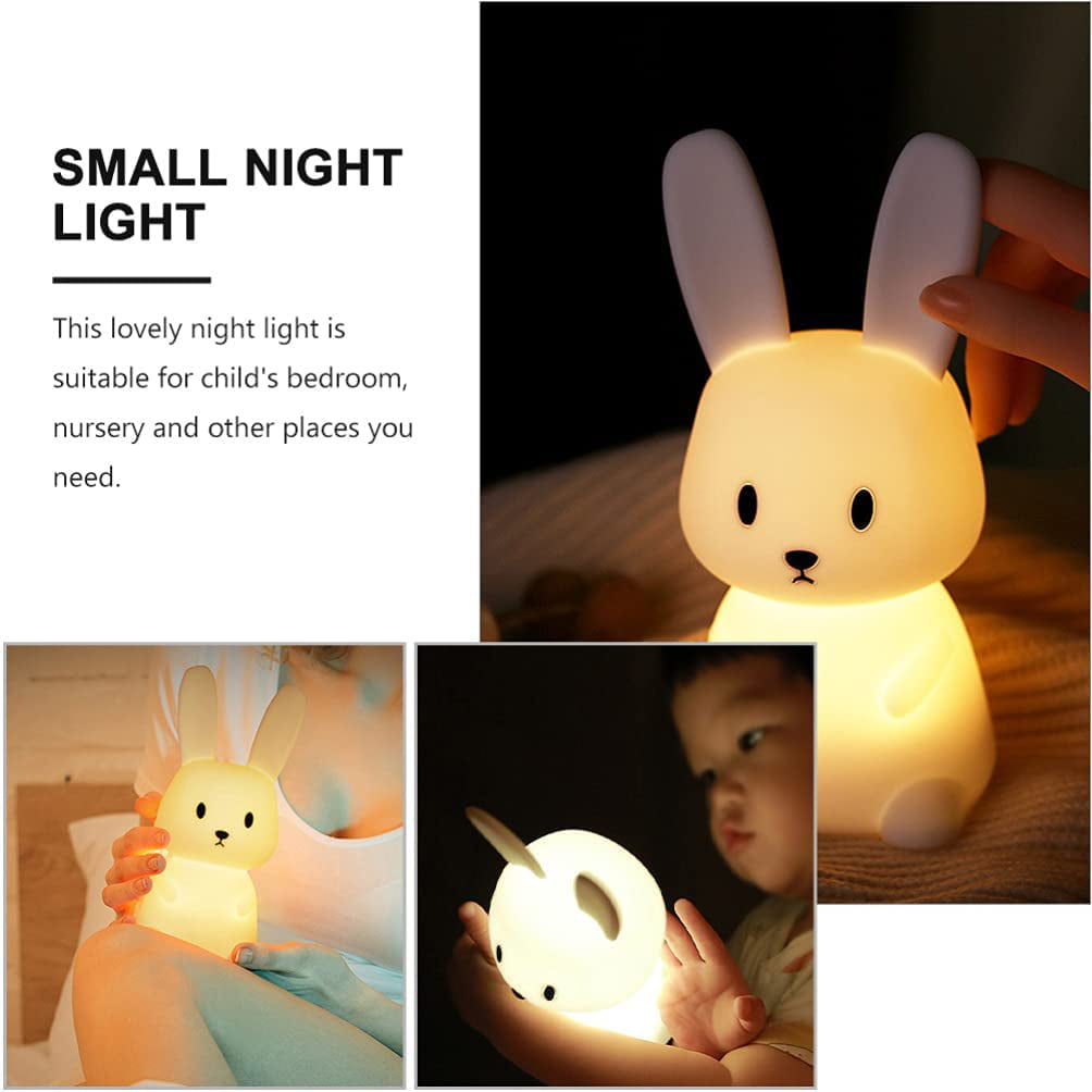 Forest Bunny Rabbit Baby Children Nursery Table Lamp Night Light Touch Lamp 