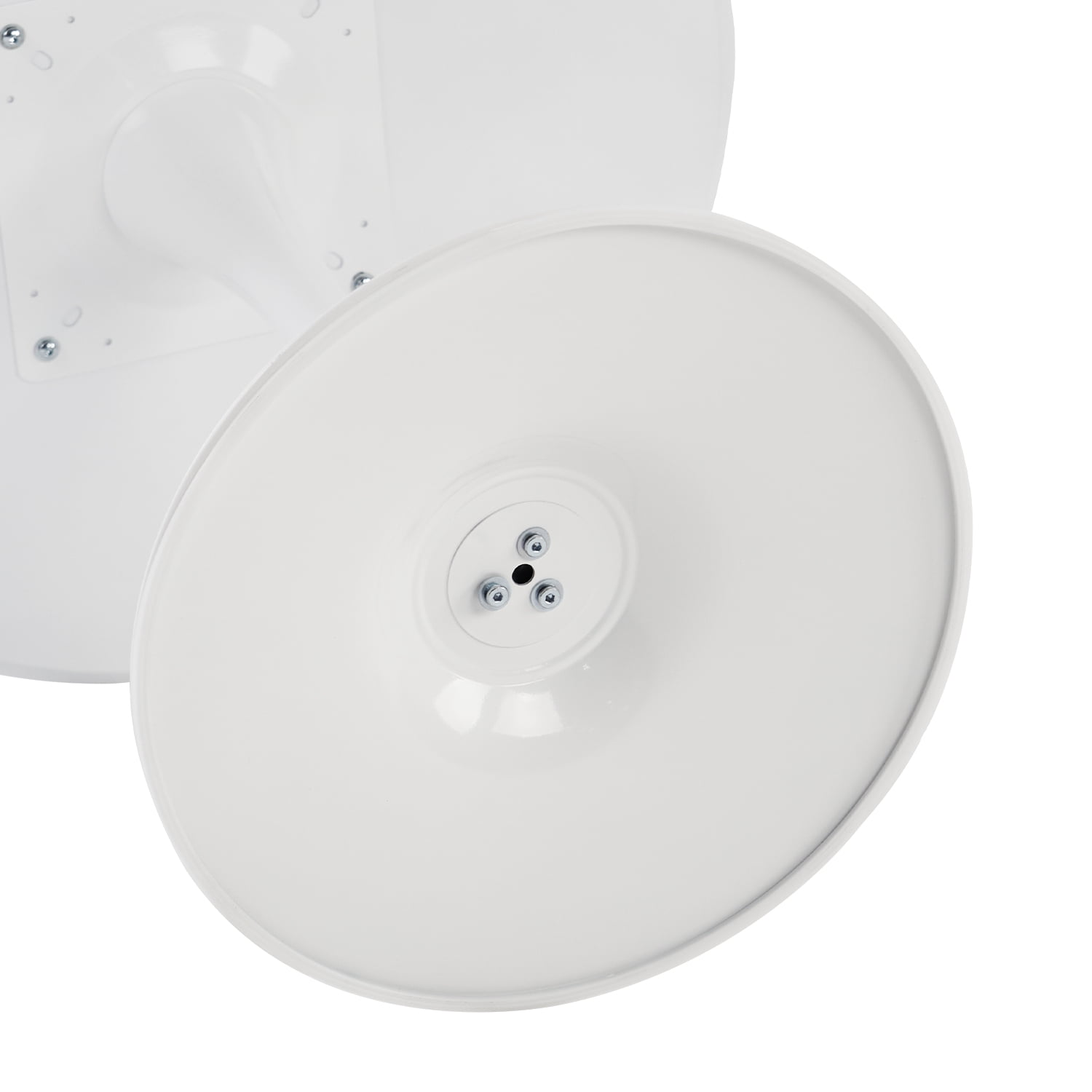 Rongbuk 31.5 in Round MDF Dining Table, White