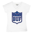thumbnail image 5 of Buffalo Shield Women's V-Neck T-shirt Game Night Fantasy Football Fan Tailgate NY, 5 of 7
