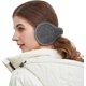thumbnail image 2 of Orejeras de punto cálidas unisex para mujer, calentadores de orejas de piel de cachemira de invierno de color puro para exteriores, envoltura ajustable, 2 of 5