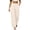 Beige(New&Hot), variant on ZHYou No Boundarie Womens Dress Pants High Waist Single Button Pleated Wide Leg Office Work Trousers with Side Pockets,Black,Size M