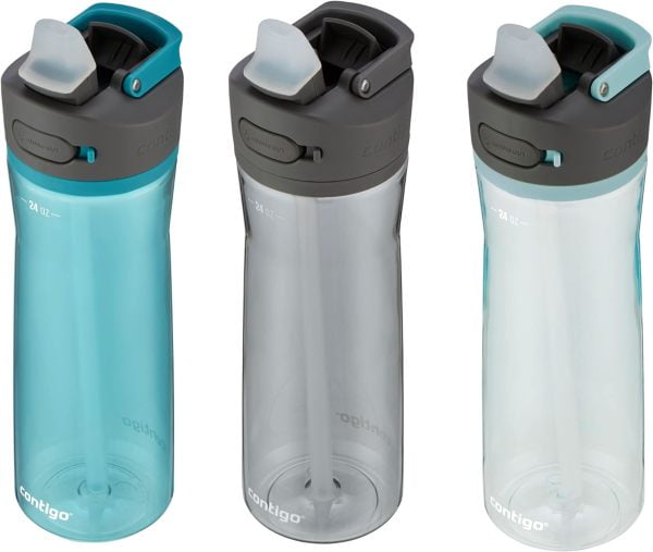 Contigo 24 oz. Ashland 2.0 Water Bottle 3-Pack - Juniper/Sake/Bubble Tea