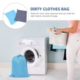 thumbnail image 3 of NICEXMAS 2-Pack Machine Washable Polyester Laundry Bags with Drawstring, Dirty Clothes Organizer for Home Use, 3 of 6