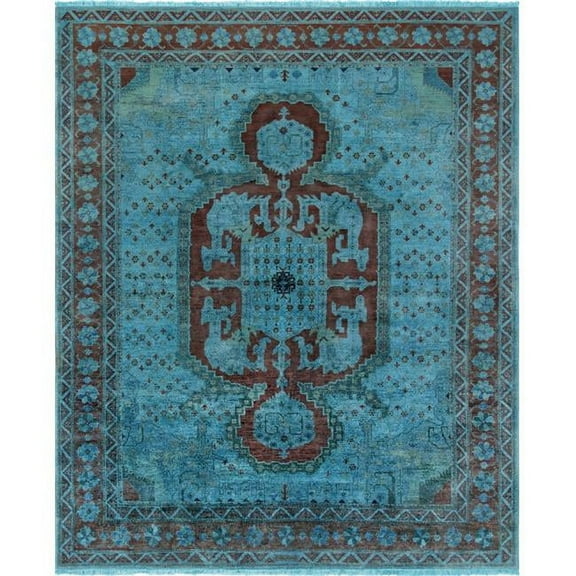 Pasargad Home Lahore Collection Hand-Knotted Wool Area Rug  8' 3" X 10' 0"