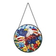 thumbnail image 5 of KuphiL10C American Eagle Suncatchers for Windows, American Flag Stained Glass Window Hanging, Eagle Sun Catchers with Metal Chain and Hook, Wall Art Home Decor, Birthday Gifts, 5 of 5