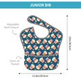 thumbnail image 4 of Susaid Popcorn With Glasses Print Bibs for Babies Toddlers Adjustable Waterproof Free Soft Durable Bibs for eating with Large Pocket Food Catcher, 4 of 8