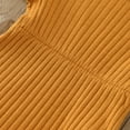 thumbnail image 5 of Ketyyh-chn99 Bodysuit Baby Girl Summer Clothes Ruffle Knit Romper Jumpsuit Outfits Brown,3M, 5 of 5