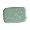 thumbnail image 1 of Vogacara Caja de lentes de contacto portátil con estuche de lentes de contacto de espejo, gafas de belleza de plástico, regalos, contenedor, accesorios Maquillaje Facial Verde Vogacara CE011444-04, 1 of 6