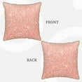 thumbnail image 3 of Kll Rose Gold Glitter Decorative Throw Pillow Covers Velvet Soft For Couch Sofa Bedroom Living Room Outdoor -18"X18", 3 of 8