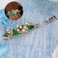 thumbnail image 4 of Horquilla Jadeshay Accesorios para el cabello Verde con perlas de imitación, 4 of 8