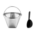 thumbnail image 1 of Cápsulas de café reutilizables tazas K de acero inoxidable • Filtro de malla de alta densidad • Sellado de silicona a prueba de fugas • Capacidad de 10g • Fácil de limpiar • Incluye cuchara, 1 of 7