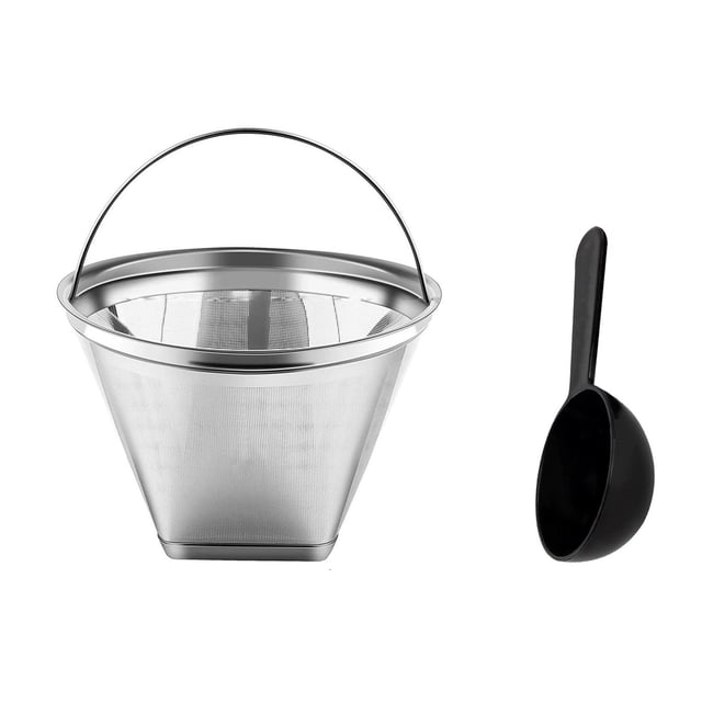 Taza reutilizable de cápsulas de café – taza K de malla de alta densidad de acero inoxidable, control preciso del agua, cápsula de silicona impermeable, infusión completa, fácil de limpiar