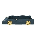 thumbnail image 5 of Full Size Race Car Bed Frame,Car-Shaped Full Bed Frame with Storage and Wheels,Slats Included,90.6"x55.3"x15.7",Blue, 5 of 8