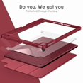 thumbnail image 4 of Funda para tablet VIKESI para iPad 9.7" 6.ª/5.ª generación, color vino, 4 of 7