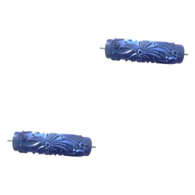 Maytalsory 7 Mur Empaistic Peinture Rouleau Outil Décoration pour Modèle Machine Bleu Type 6 2Set