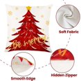 thumbnail image 6 of 4PCS Christmas Pillow Covers 18x18 inch Winter Throw Pillow Covers Red Merry Christmas Tree Snowflake Pillow Covers Gold Let it Snow Decor Cushion Case for Holiday Home Sofa Couch, 6 of 6