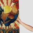 thumbnail image 3 of BCIIG Rooster Sunrise Folk Art Bathroom Decor Set with Hooks Polyester Fabric Shower Curtain Set 60x72, 3 of 7