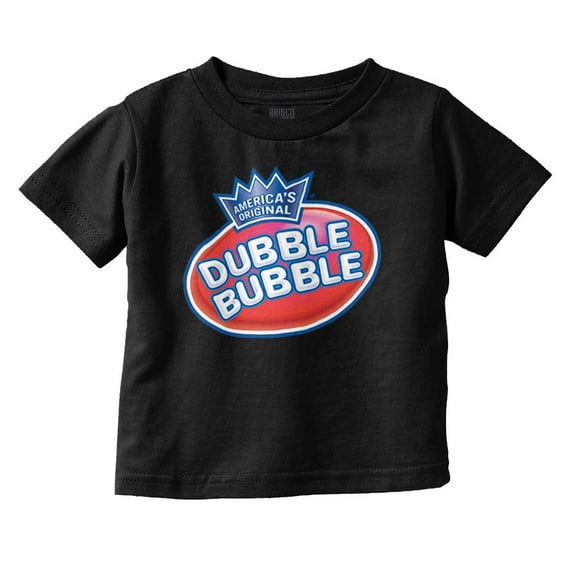 Original Dubble Bubble Double Logo Gum Toddler Boy Girl T Shirt Infant Toddler Brisco Brands 12M
