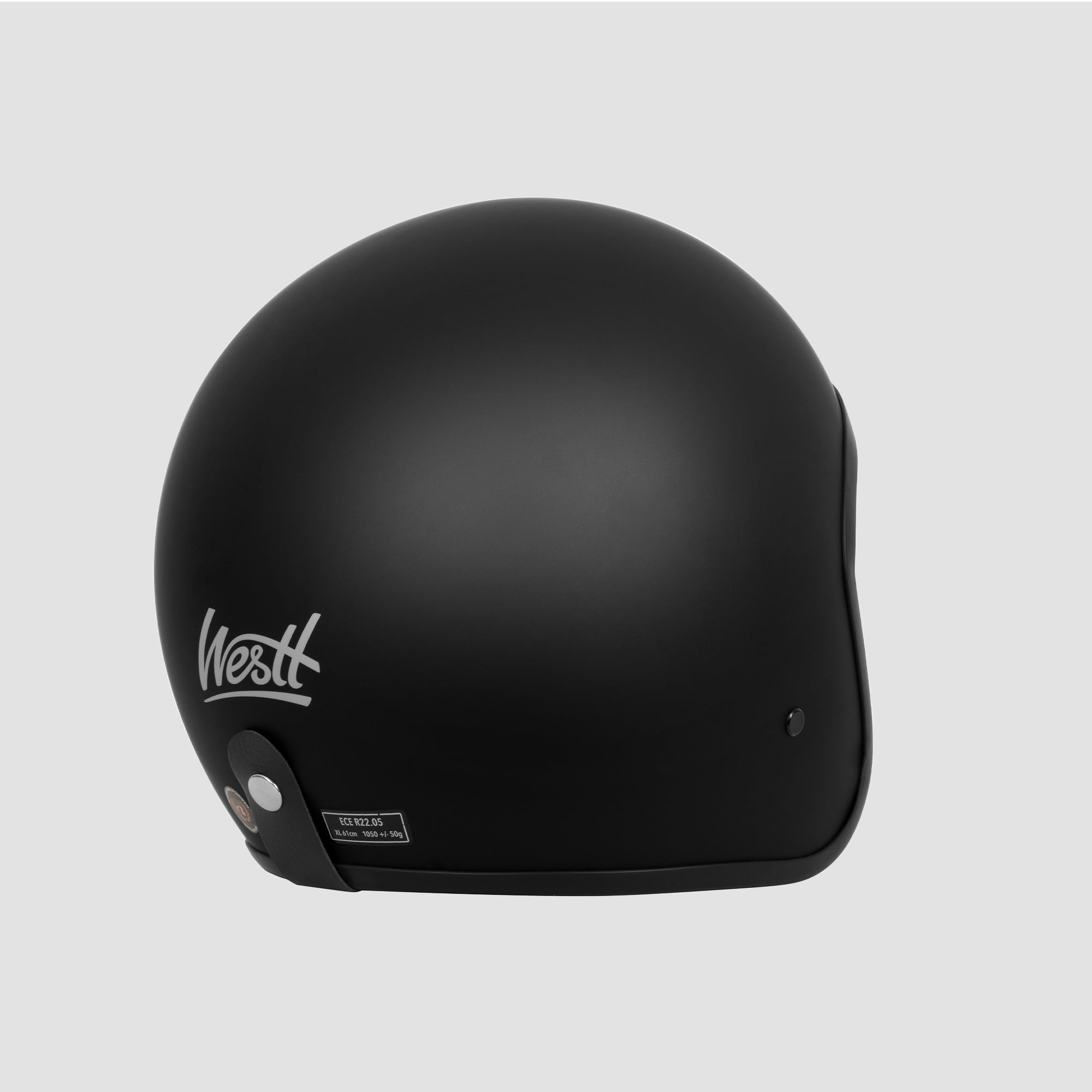 Westt Open Face Helmet - Scooter Retro Vintage for Men Women - Motorcycle Helmet 3/4 for Moped ATV Cruiser Cafe DOT Certified Vintage Jet Black L