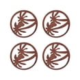 thumbnail image 2 of TIMIFIS Placemats 4Pcs Coconuts Tree Cup Mat Hollow Cup Mat Protection Desktop Dirt Prevention and Insulation Pad Place Mats, 2 of 8