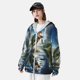 thumbnail image 3 of Fotbe Largemouth Bass Jumping Out of The Water Chaqueta con Protección Solar UPF 50+ para Hombre y Mujer, Camisa con Capucha y Bolsillos-3X-Large, 3 of 7