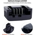 thumbnail image 5 of Manunclaims LCS1620 20V Lithium Battery Charger Replacement for Black & Decker 16V 20V Lithium Battery LBXR20 LBXR20-OPE LB20 LBX20 LBX4020 LB2X4020 LBXR2020-OPE BL1514 LBXR16, 5 of 8