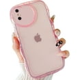 thumbnail image 6 of Compatible with iPhone Xs Max Case(6.5"),Cute Clear Love Case,Love-Heart Camera Frame Wavy Edge Transparent Full Protection Soft TPU Shockproof Sturdy Phone Case Cover for Women Girls,Clear, 6 of 8