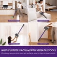 thumbnail image 5 of Cordless Vacuum Cleaner, 40KPA/35Mins, Green LED Light, Lightweight Stick Vacuum Self-Standing, Vacuum Cleaners for Home Handheld Vacuum for Pet Hair, Carpet, and Hard Floors, 5 of 10