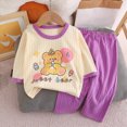 thumbnail image 4 of Paguaki Girl Pajamas Girls Pajamas 2 Set Cotton Sleepwear Toddler Clothes Kids Baby PJs 12 18 Months, 4 of 4