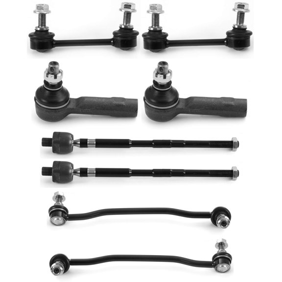 Metrix Premium Chassis Parts - 8 PC Front End Suspension Kit Fits 04-08 Nissan Maxima,02-06 Nissan Altima, Replacement Tie Rod Ends, Sway Bar Links