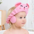 thumbnail image 4 of Baby Shower Cap, Adjustable Kids Hair Washing Shield Protector with Ear Flaps for 0-9 Years, Soft Bath Visor for Toddlers Children, Waterproof Shampoo Cap Keeps Water & Soap Out of Eyes Ears, 4 of 4